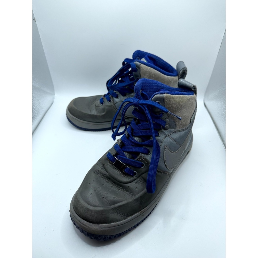 Nike Lunar Force 1 Sneakerboot 706803-003 Kids 6 Cool Dark Gray Leather‎ Boot